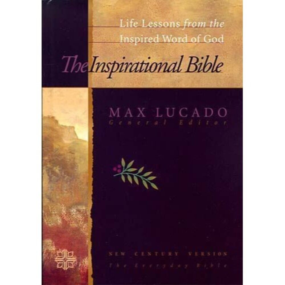 The Inspirational Study Bible Max Lucado NKJV Life Lessons HC/DJ